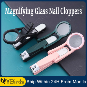 Nail Cutter with Magnifying Glass Extra Large Nail Clipper Stainless Steel Fingernail Magnifier Scissors Toenails Clippers for Elderly Children