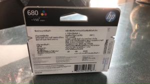 ้HP ink 680 - Color 3สี ของแท้ศูนย์ รับประกันคุณภาพการพิมพ์ 100 % FOR 2135 3635 1115 3835)