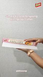 (PER ROLL) BAKING PAPER BERBAGAI UKURAN MEREK / KERTAS PERKAMEN ROTI ANTI LENGKET TAHAN PANAS