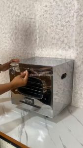 OSSEL Oven Tangkring Gas Stainless Anti Karat + Thermometer OS-4035 OSSEL