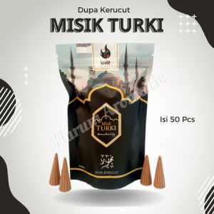 Dupa MISIK TURKI | Buhur Kerucut Isi 50 Pcs | Buhur Gaharu Arab Misik Turki