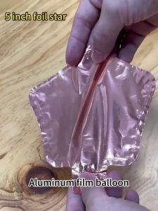 5 Inch Star Five Pointed Shape Foil Balloon Birthday Party Hot Air Helium Balloons Metallic 5" Belon Hari Jadi Bintang