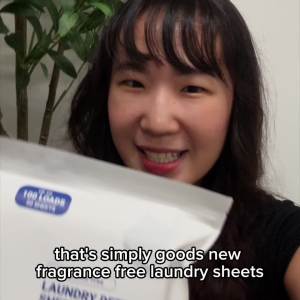 SimplyGood Fragrance Free Laundry Detergent Sheet [Anti-bacterial and plant-based] [1/3/6 Pack]