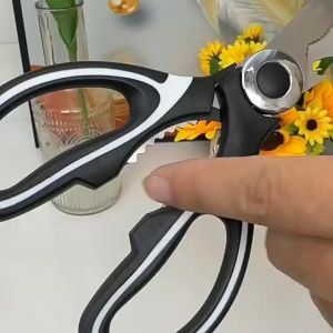 Kitchen scissors household stainless steel multi-functional sharp bone shears barbecue food scissors kill fish strong chicken bone scissors