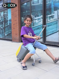 Q-BOX Ready Stock NEW 20inch Travel Luggage Kids Luggage Travel Bag Kid Foldable Trolley Carry on Suitcase Luggage