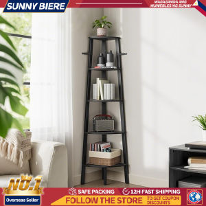 SUNNY 4/5/6 layer Solid Wood Corner rack Corner Shelf Bookshelf Storage Rack Organizer Flower Stand