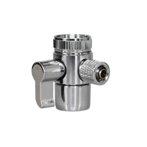 Brass Single Water Filter Faucet Diverter Valve 1/4" 3/8" M22 Female Thread Faucet Tube Connector