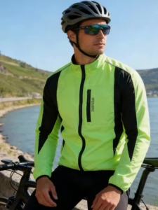 WOSAWE | WOSAWE Cycling Jacket Men Windproof Ultralight Long Sleeve Bike Jersey Lightweight MTB Sports Windbreaker Portable Bicycle Coat