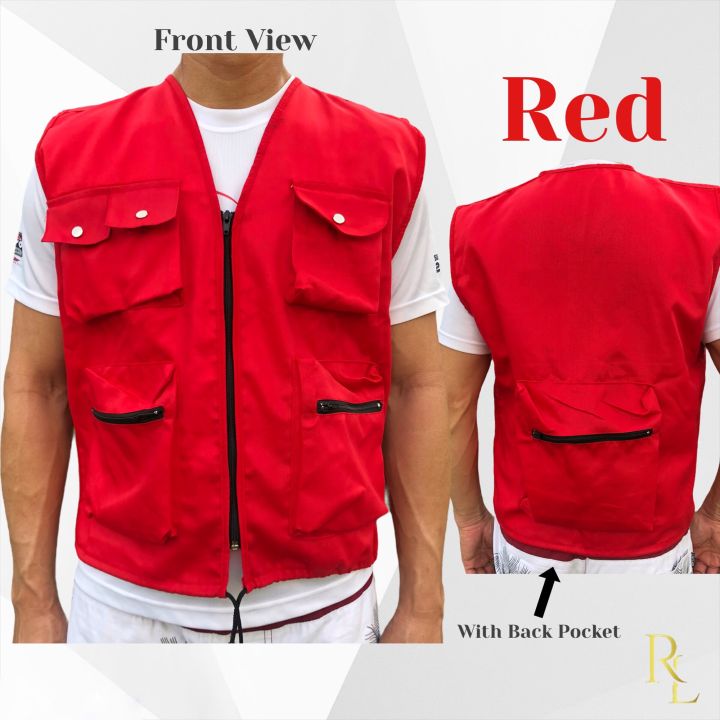 Chaleco Vest Barangay Tanod Vest Rescue Vest Full Pocket Halalan Vest ...