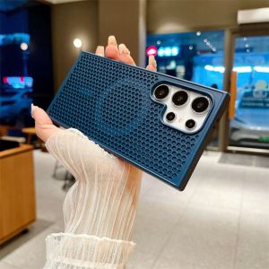 Honeycomb Heat Dissipation Case For Samsung Galaxy S26 S25 S24 S23 S22 Plus Ultra Shockproof Magnetic Breathable Protector Cover