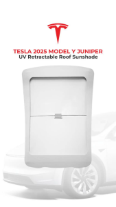 TESLA 2025 Model Y Juniper Manual Retractable Roof Sunshade