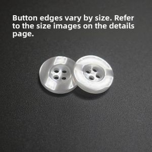Resin Shirt Buttons Circular Pearl Sweater Decorative Accessories 9-23mm Home Fabric Sewing DIY Materials Tools And Finished