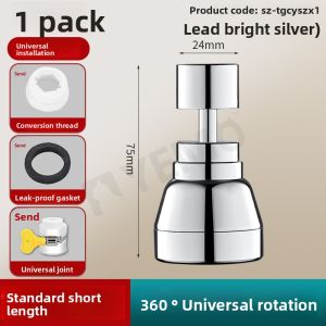 YEMO | Extended Kitchen Faucet with Universal Joint Rotatable Pressure Boosting Splash-Proof