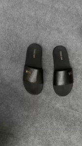 Dép Nam Da Miu Hạt Đen - Mác TENG DAY (Khâu Quai Hai Bên Vào Đế) - Đế Giúp Tăng Chiều Cao 2cm Thời Trang Êm Ái Thoáng Mái. Đế Cao Su. Dép Lê - Dép Quai - Dep Slipper