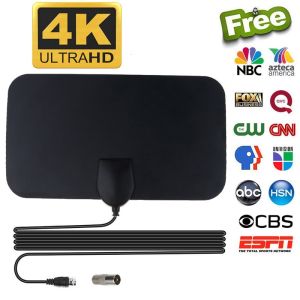 Antena TV Digital DVB-T2 4K High Gain 25dB - TFL-D139 - Hitam Black