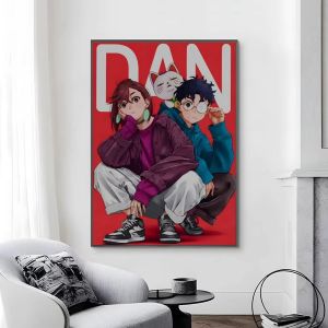 A-Anime Dandadan Bộ Tranh Gắn Đá Full Dán Khu Vực Vuông/Hình Tròn Tinh Tế Khảm Nghệ Thuật Thủ Công Trang Trí Nhà Cửa Quà Tặng