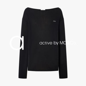 MO&Co. | Active Off-Shoulder T-Shirt Breathable Tencel Linen