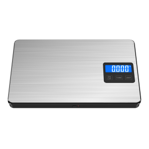 Brifit Digital Kitchen Scale 15kg/1g Waterproof Glass & Stainless Steel High Precision with Tare Function Large LCD Display 5 Unit Conversions for Baking & Cooking