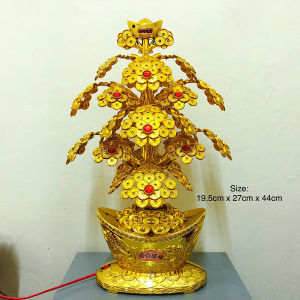 44cm Fengshui Money Tree Wealth Tree Living Room Home Decor Figurine