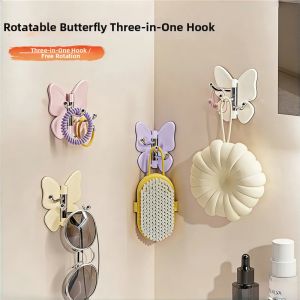 UBT | No-Drill Heavy-Duty Traceless Rotating Butterfly Triple Hook