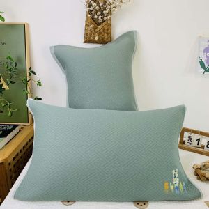 Thickened Cotton Towel Pillowcase Breathable Absorbent Single Person Pillow Cover Durable Washable Bedding Accessories