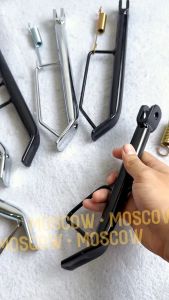 Standar Samping Chrome Hitam Import untuk Motor Matic & Bebek