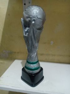 piala/trofi fifa world cup 30 cm silver resin.