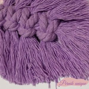 Macrame Feather Leaf Bahan Gantungan Kunci Keychain Souvenir