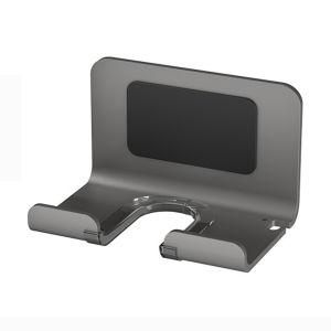 Space Aluminum Hair Dryer Holder Wall Mounted Hair Dryer Storage Rack Punch-free Bathroom Shelf Hair Brush Storage Rack