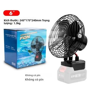Quạt Điện Không Dây Sạc Lại 21V Quạt Di Động Ngoài Trời Cắm Trại Tương Thích Với Pin Makita Phụ Kiện Dụng Cụ Cầm Tay