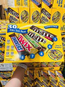 Socola tổng hộp 5 vị - Mỹ( hộp 30 thanh)