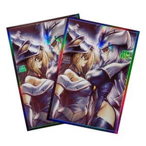 Yu-Gi-Oh Card Sleeve Black Magic Girl Silent Magician Protection Sleeve VG Sister Flash Set 63x90 Tabletop Game Accessory