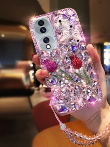 Applicable to Honor 200 Phone Case 100 New Arrival Honor 90pro Honor 80pro Straight Screen Version Play6t Honor 80gt Rose Full Diamond Magic6 All-Inclusive Drop-Resistant Enjoy 40 Shell