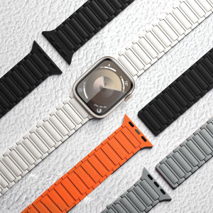 For Apple Watch Ultra 2 Magnetic Loop Strap 49mm 42mm 38mm Women Men 44mm 40mm iWatch Silicone Two-Tone Sport Band 45mm 41mm for Apple Watch Series 12 11 10 9 8 7 6 5 4 3 2 1 SE SE2