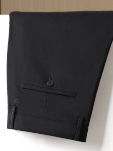 Quần Dài Nam Công Sở Màu Đen Mùa Thu Mới Quần Dài Ống Đứng Co Giãn Chống Nhăn Quần Dài Thường Ngày Quần Dài Thẳng