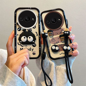 Casing for Redmi A3 13C A2 A1 + Plus POCO C65 4G Cute Colour Graffiti 3D Cartoon Phone Case with Dolls Lanyard Lens Protection Silicone Soft Back Cover