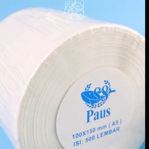 Kertas Label Thermal/Kertas thermal/Kertas Barcode Online Shop/Waterproof Anti Luntur/Thermal stiker 100x150mm isi 500 pcs