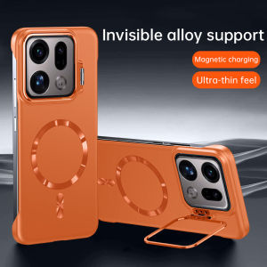szhaiyu | Ultra Thin Metal Lens Holder Frameless for Magsafe Magnetic Phone Case for OPPO Find X9 Pro Findx9 Matte Lens Bracket Cover
