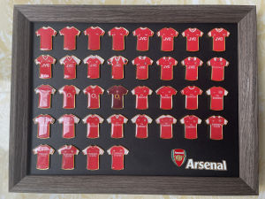 Messi Cristiano Ronaldo Mbappe Jersey Badge Frame Birthday Valentines Day Gift for Boyfriend Football Fan Supplies