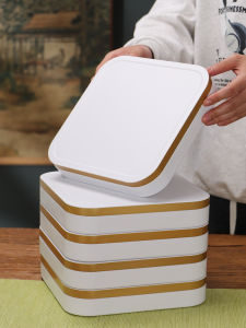 Pure Color Chinese Style Puer Tea Cake Storage Box 357g Tea Cake Packaging Box Empty Box for Tea Leaf Storage And Organization