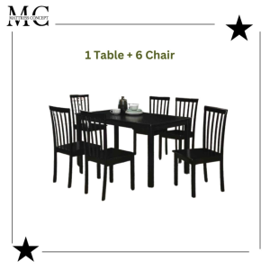 【LOCAL SELLER】KARDELL 1+4 / 1+6 DINING SET ( FREE DELIVER & INSTTALLION)