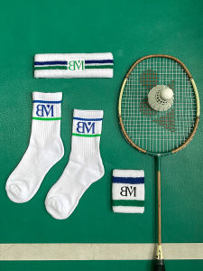 Badminton Moda Sports Casual Men Women Socks Classic Blue Green Color Towel Bottom Quick Dry Quality BM Time Creation Magic Wing
