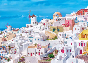 1000 Pieces The Santorini Town Jigsaw Puzzle Home Decor Adults Puzzle Games Family Fun Floor Puzzles Educational Toys