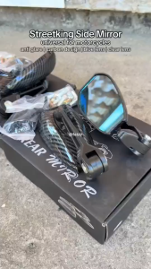 ThrustLine Side Mirror For Motorcycle Glossy Carbon Fiber Alloy Design LTO Passed Anti glare No degree Suitable for all motorcycles