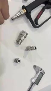 Bộ Chuyển Đổi Xoay Máy Rửa Áp Lực 3/8 Đầu Nối Nhanh Cho Karcher K2-K7/Lavor/Bosch 5000 PSI Tương Thích Với Ống Nối Nhanh