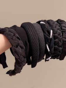 Elegant Black High Top Womens Hairband Styling Tool Fashionable Trendy Hair Accessory Hairpin Summer Essential