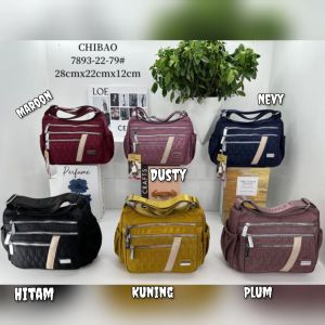 TAS SELEMPANG WANITA CHIBAO KANVAS 6Sleting CB7893