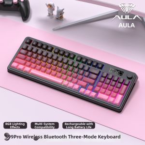AULA | Aesthetic Wireless Bluetooth Multi-Mode Keyboard Mouse Set S99pro
