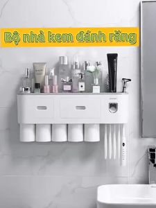 Bộ Nhả Kem 5 Cốc Treo Bàn Chải Đánh Răng OENEN Dán Tường Siêu Chắc- Bảo Hành Chính Hãng .Sản phẩm tiện dụng cho không gian phòng tắm thêm gọn gàng ngăn nắp .Giữ bàn chải cốc đánh răng luôn sạch sẽ khô ráo.