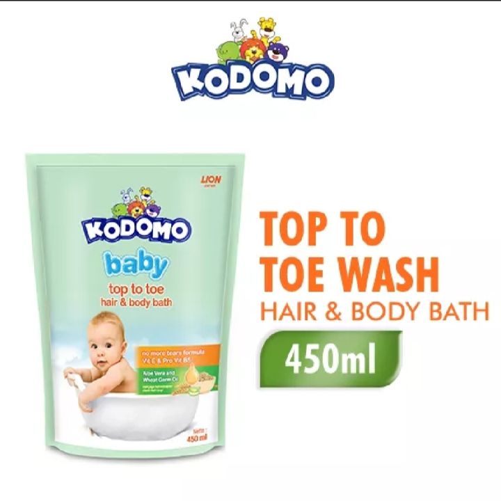 KODOMO Sabun Mandi Bayi Hair and Body Wash 2in1 Bisa Dipakai Untuk